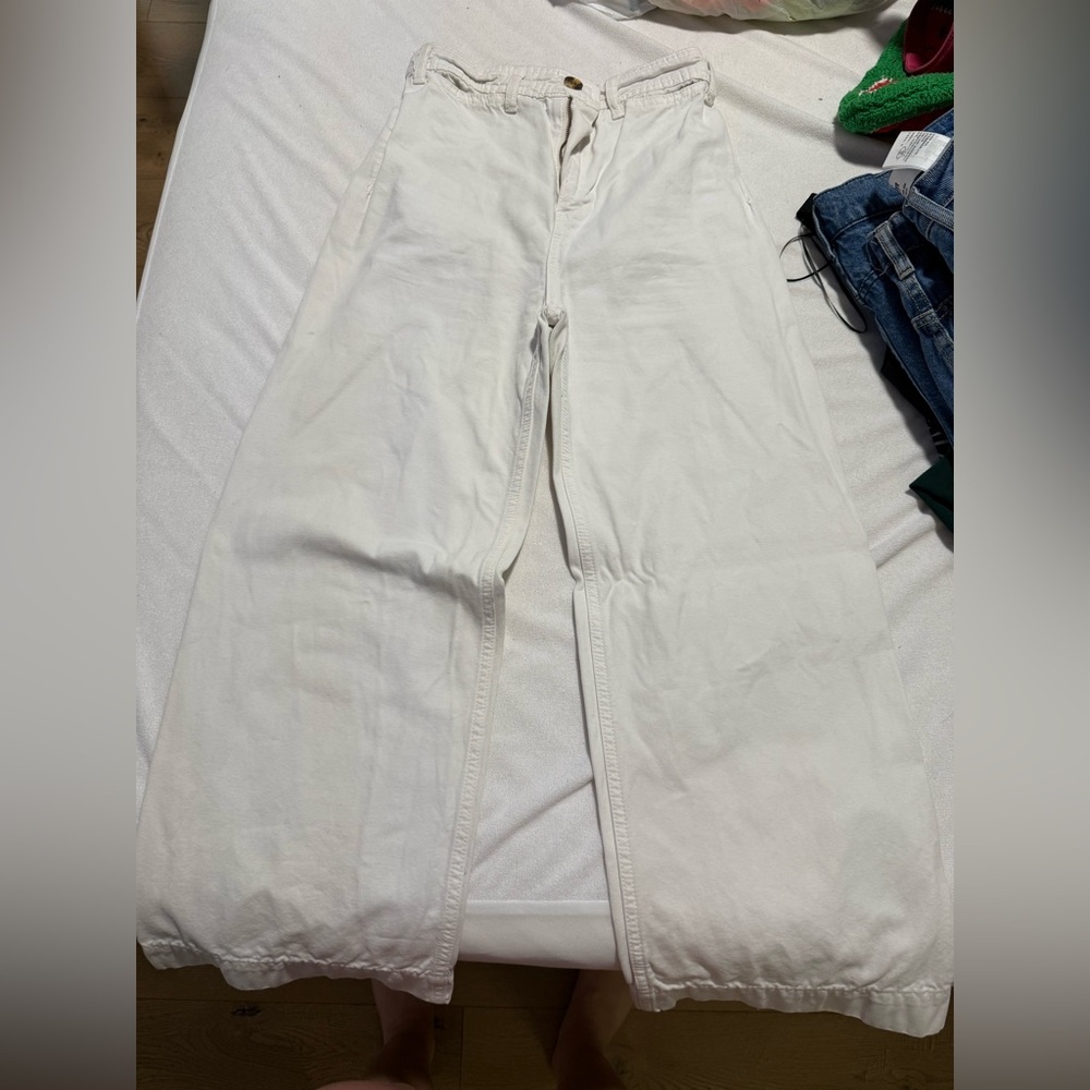 We The Free Cream Wide-Leg Pants